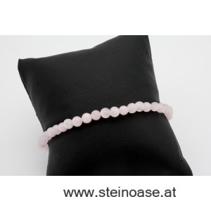 Armband Rosenquarz 4mm